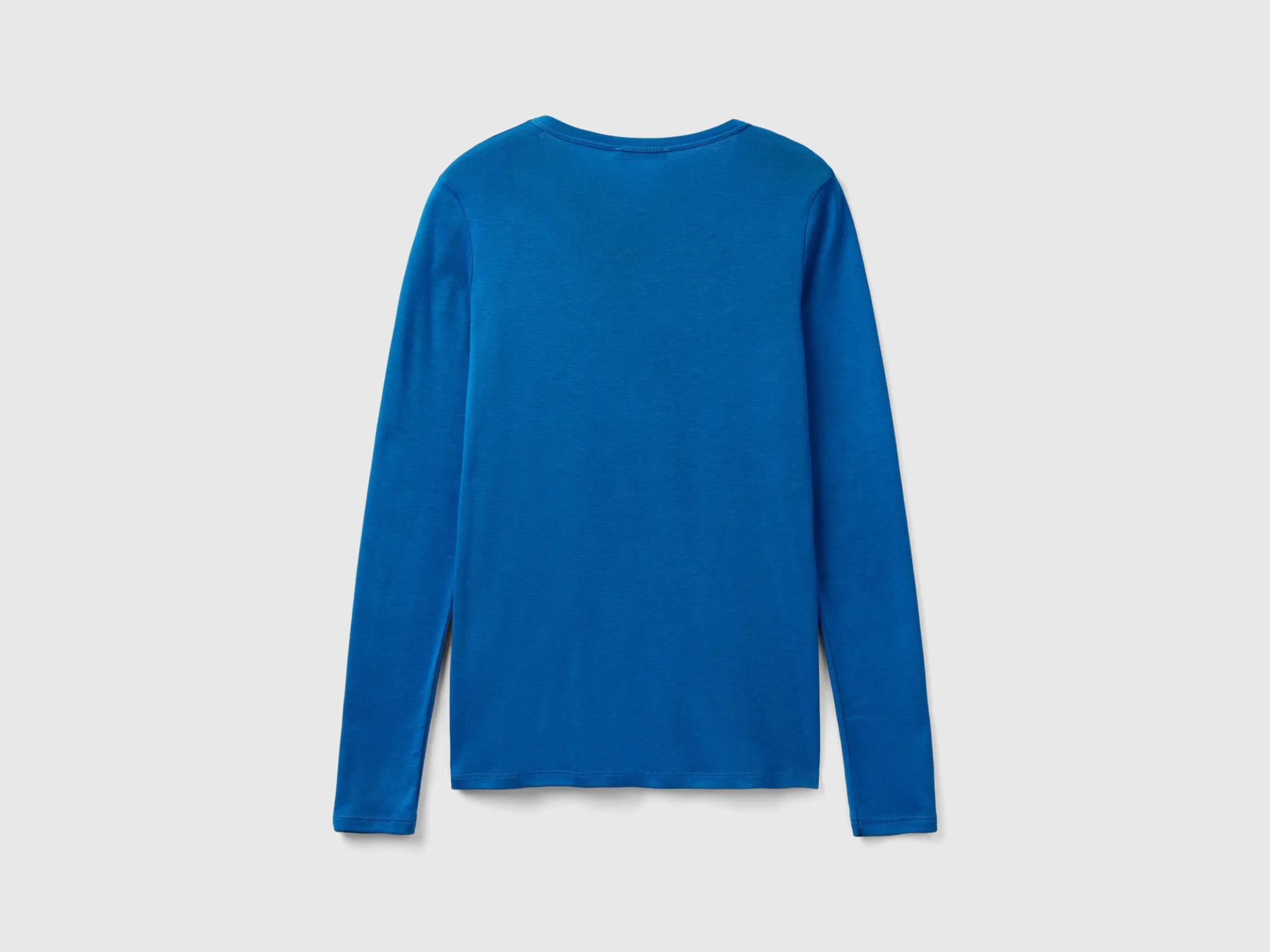 Air force blue long sleeve t-shirt in 100% cotton