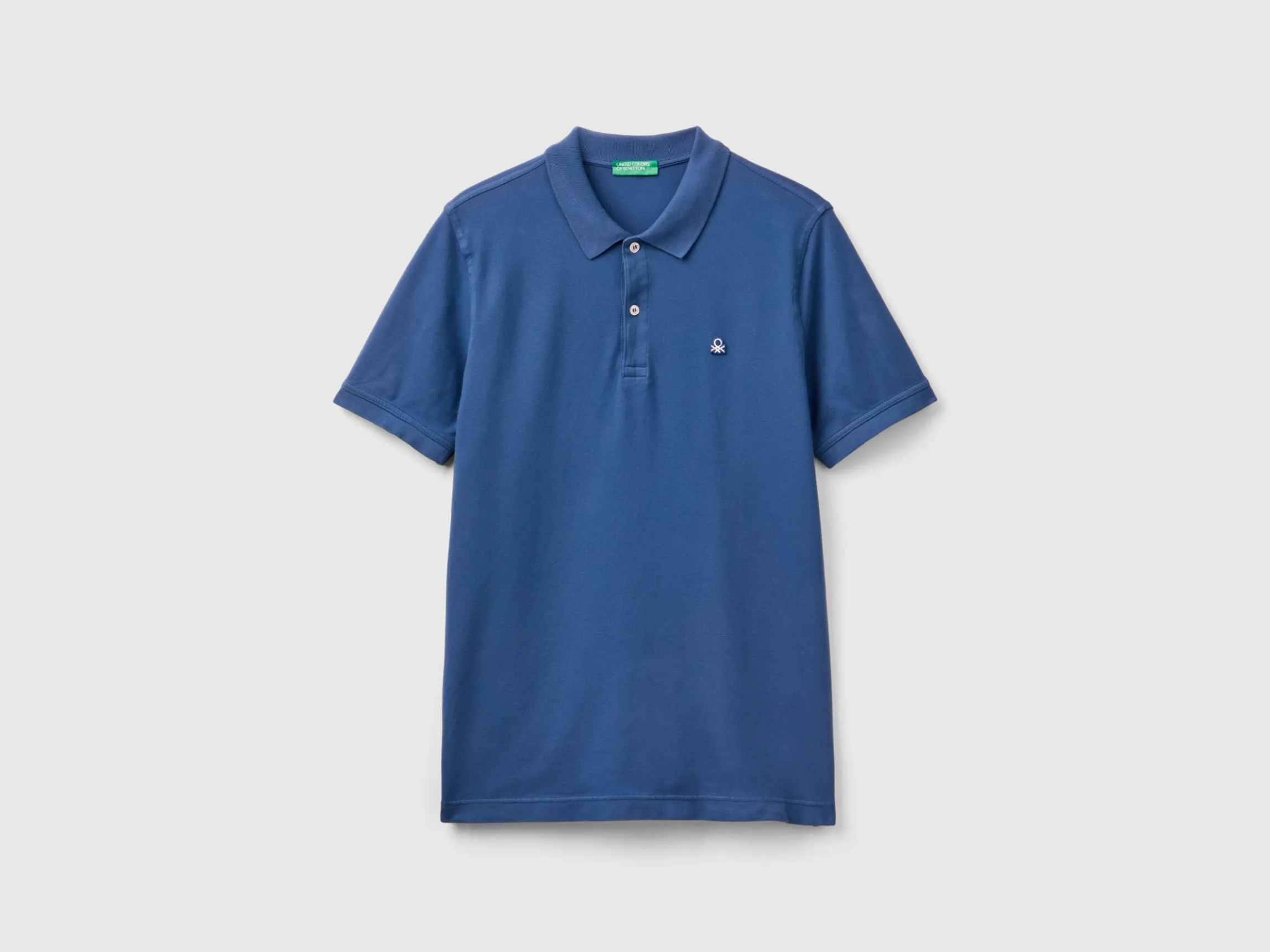 Air force blue slim fit polo