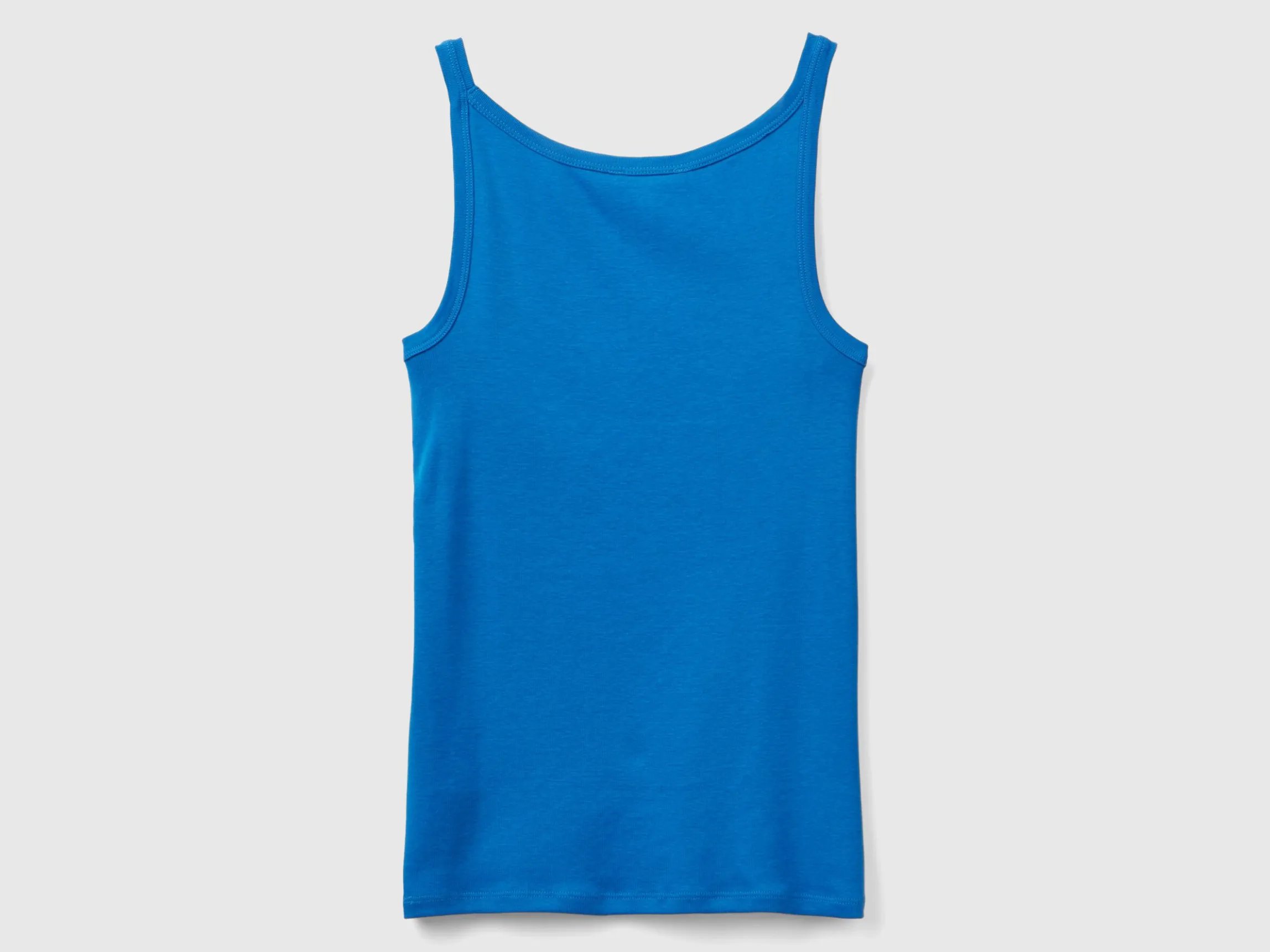 Air Force blue tank top in pure cotton