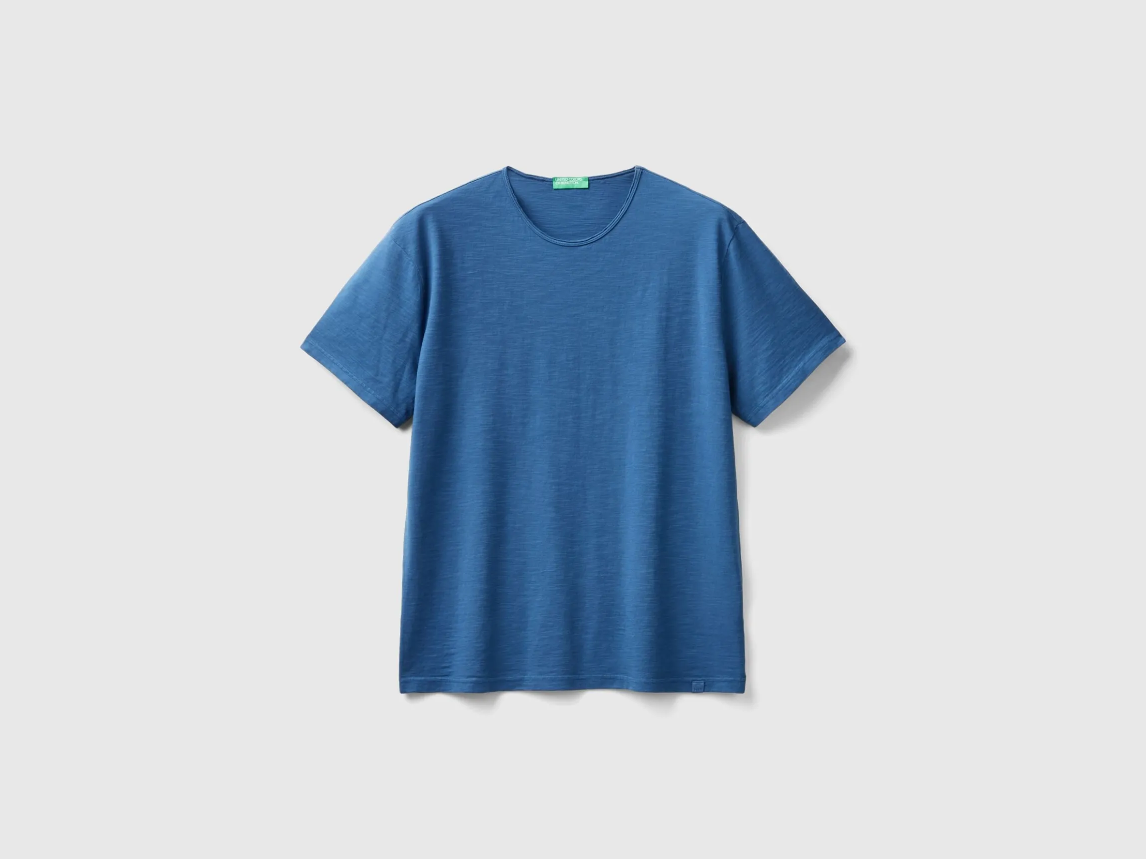 Air force blue t-shirt in slub cotton