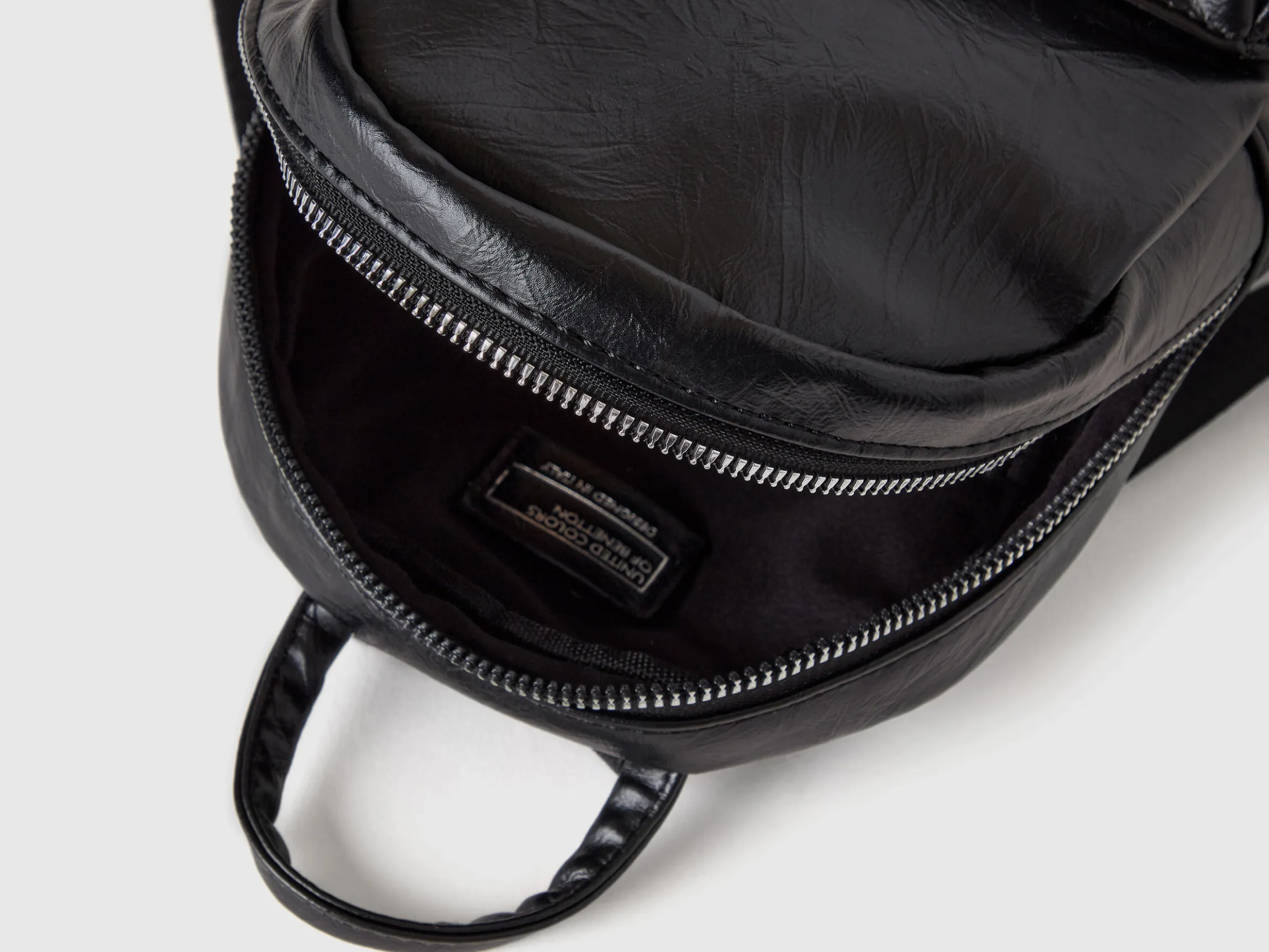 Backpack in coated fabric
