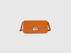 Baguette bag in synthetic leather