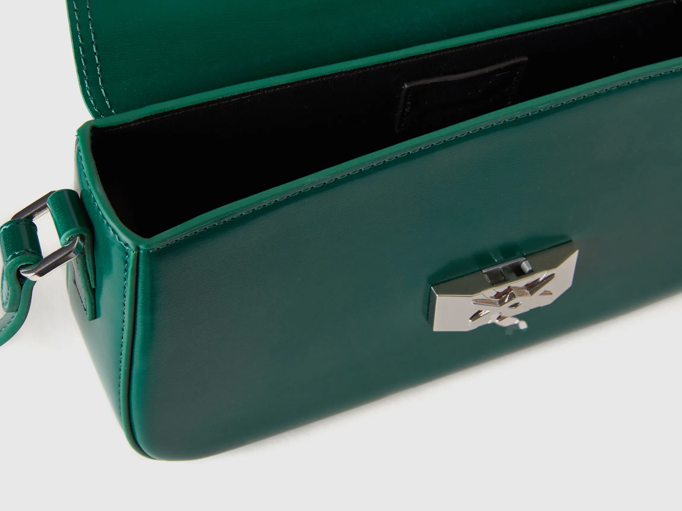 Baguette bag in synthetic leather