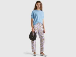 Balloon fit floral jeans