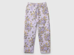 Balloon fit floral jeans