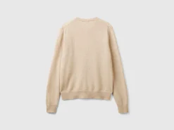 Beige cardigan in pure cashmere