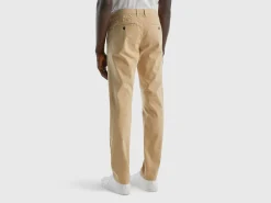Beige slim fit chinos