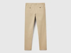 Beige slim fit chinos