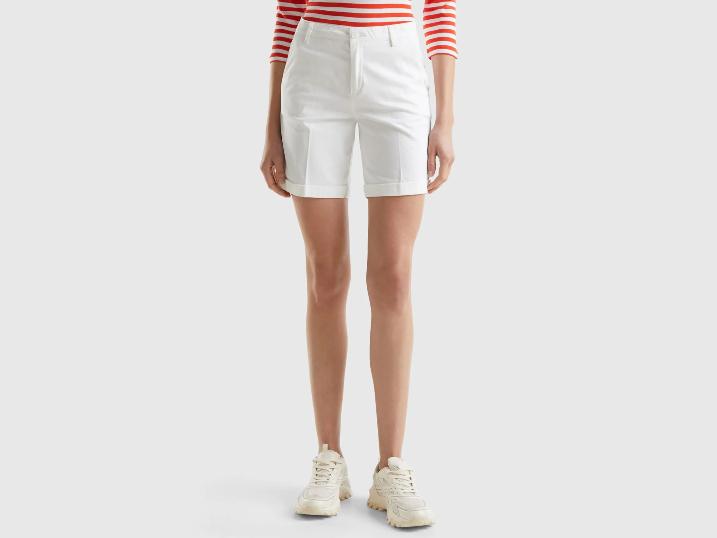 Bermudas in stretch cotton