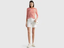 Bermudas in stretch cotton