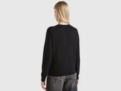Black cardigan in pure cashmere