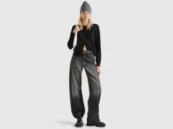 Black cardigan in pure cashmere