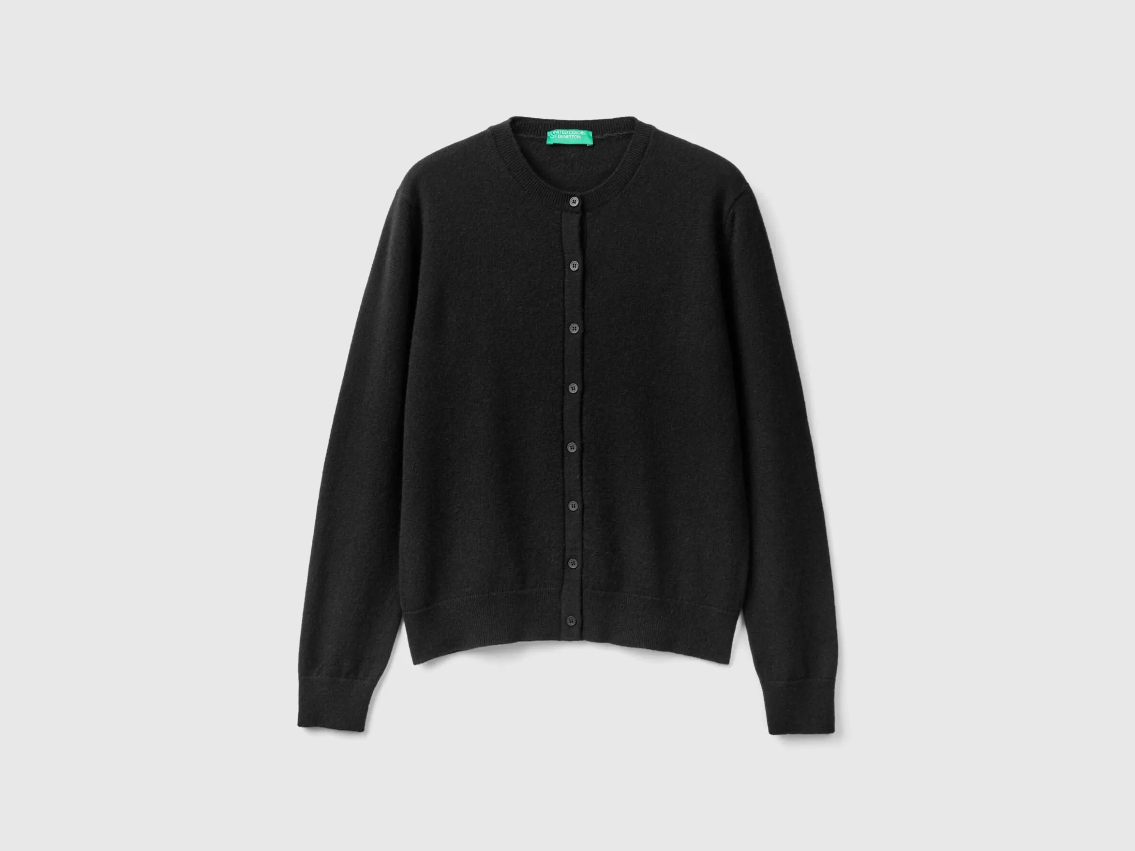 Black cardigan in pure cashmere
