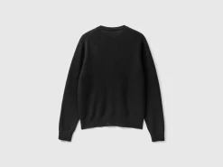 Black cardigan in pure cashmere