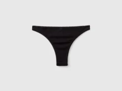 Black Christmas briefs with gift embroidery
