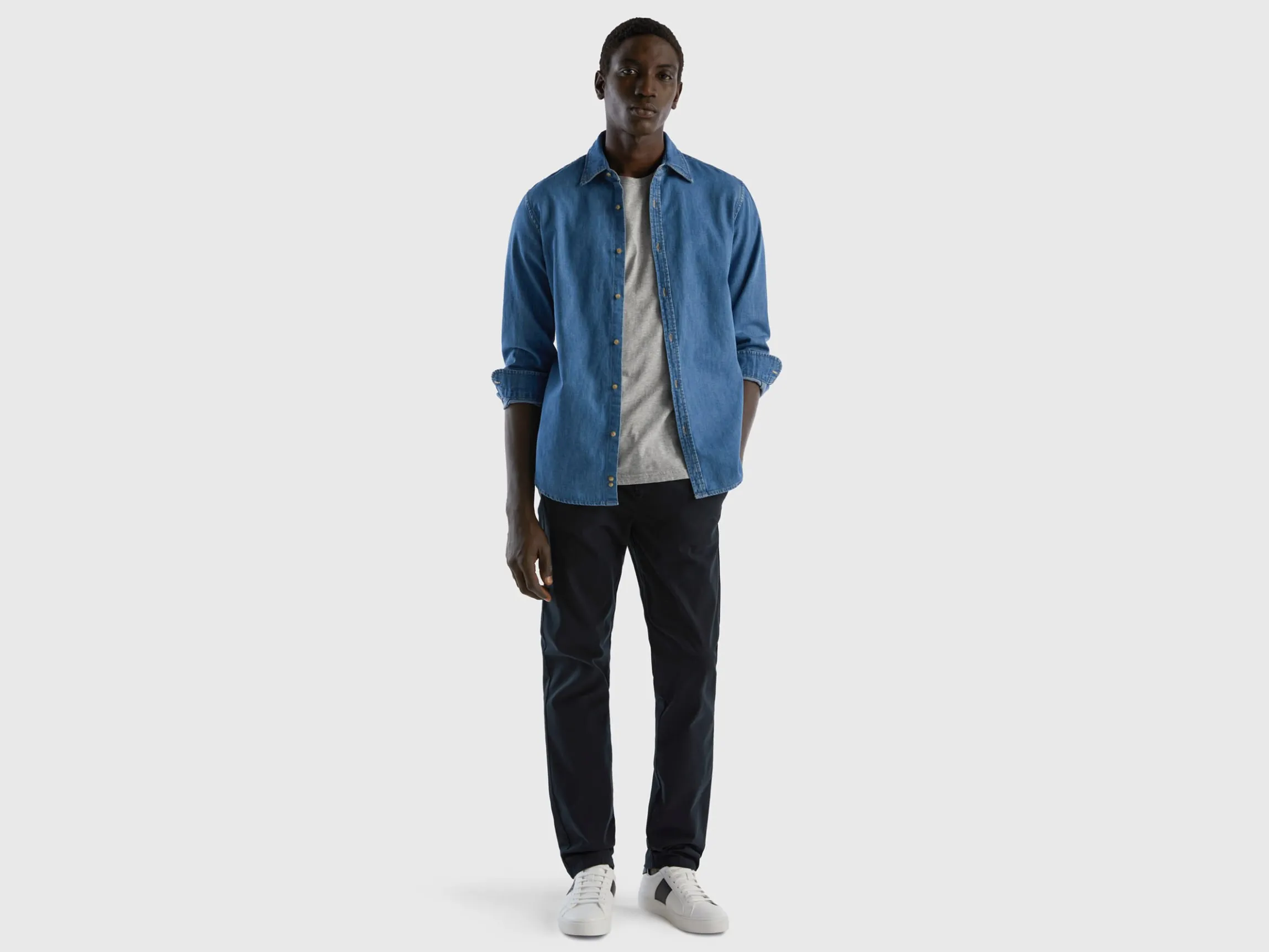 Black slim fit chino