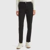Black slim fit cotton chinos