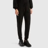 Black sporty trousers in cashmere blend