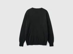 Black sweater in pure cashmere