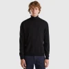 Black turtleneck in pure Merino wool
