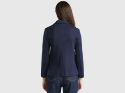 Blazer in cotton blend