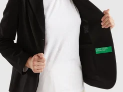 Blazer in cotton blend