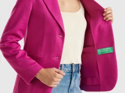 Blazer in cotton blend