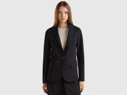 Blazer in stretch viscose blend
