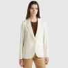 Blazer in stretch viscose blend