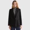 Blazer in stretch viscose blend
