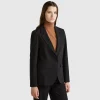 Blazer in stretch viscose blend