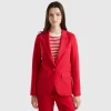 Blazer in stretch viscose blend