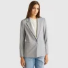 Blazer in stretch viscose blend