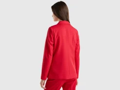 Blazer in stretch viscose blend