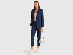 Blazer in stretch viscose blend