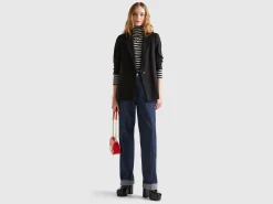 Blazer in stretch viscose blend