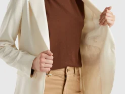 Blazer in stretch viscose blend