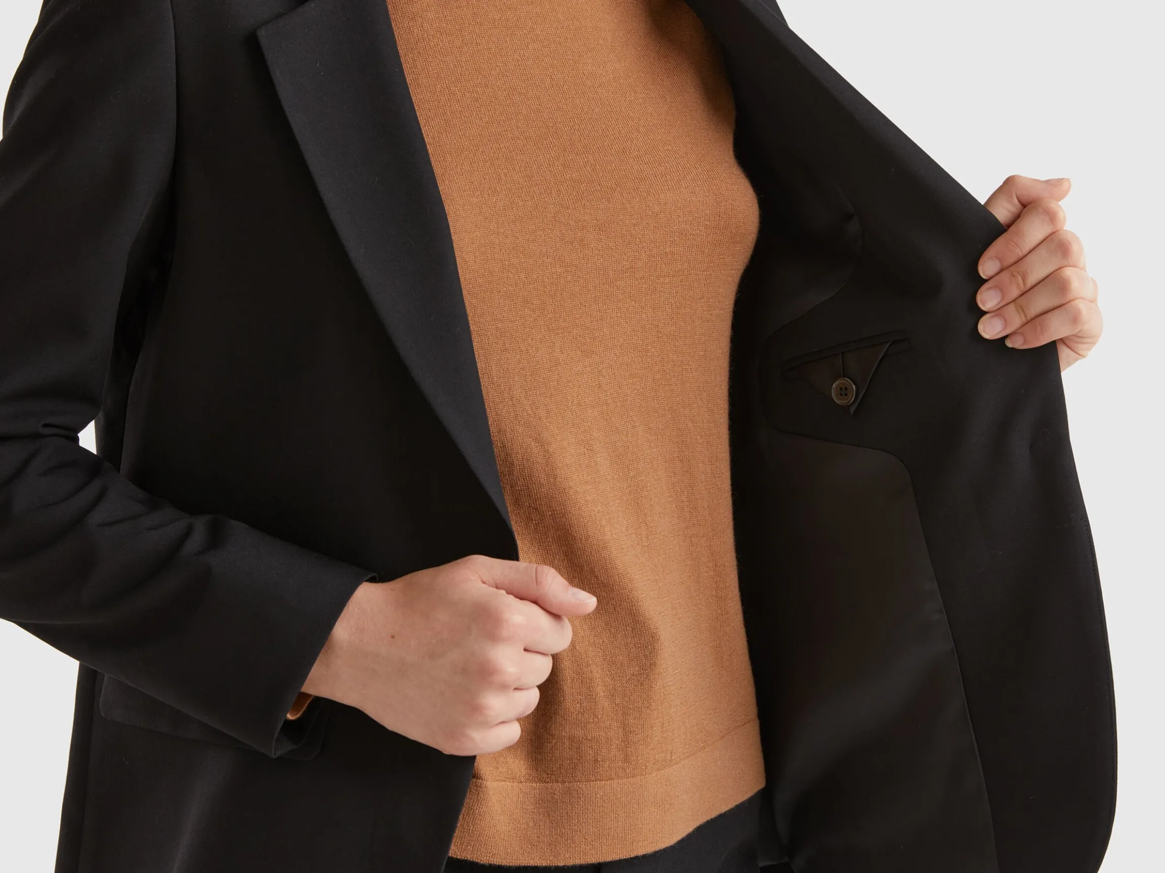 Blazer in stretch viscose blend