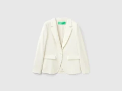 Blazer in stretch viscose blend