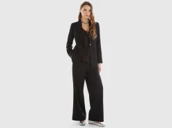 Blazer in wool and viscose blend