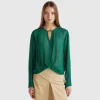 Blouse in pure viscose