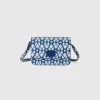 Blue Be Bag with heart print