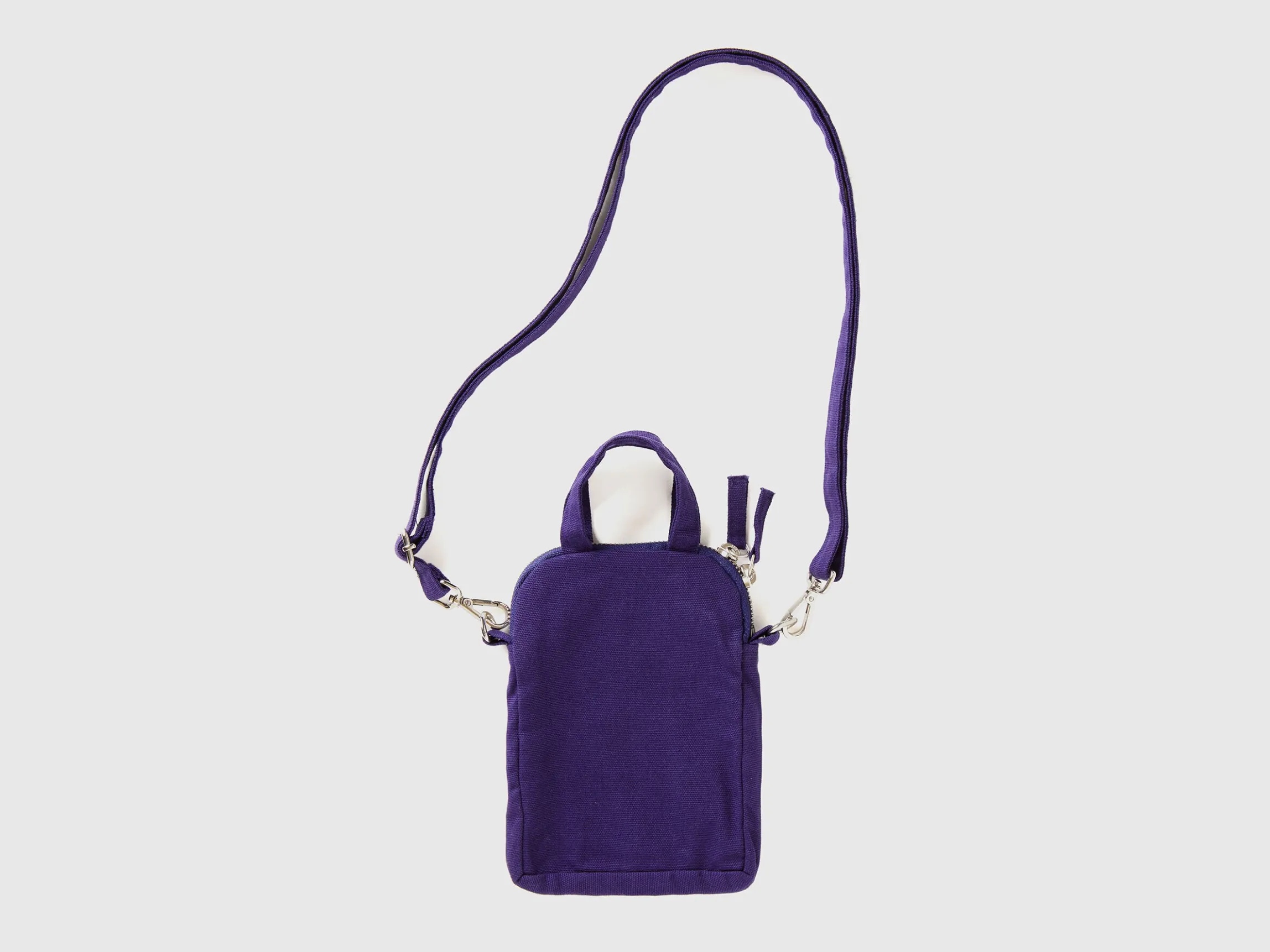 Blue cell phone holder in pure cotton