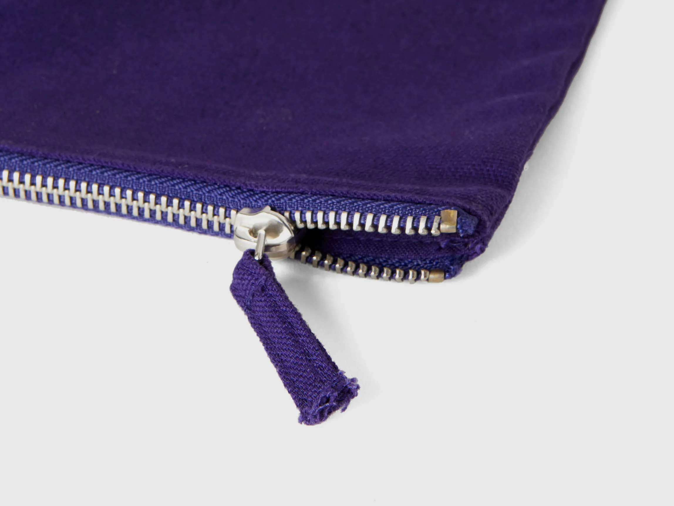 Blue clutch in pure cotton