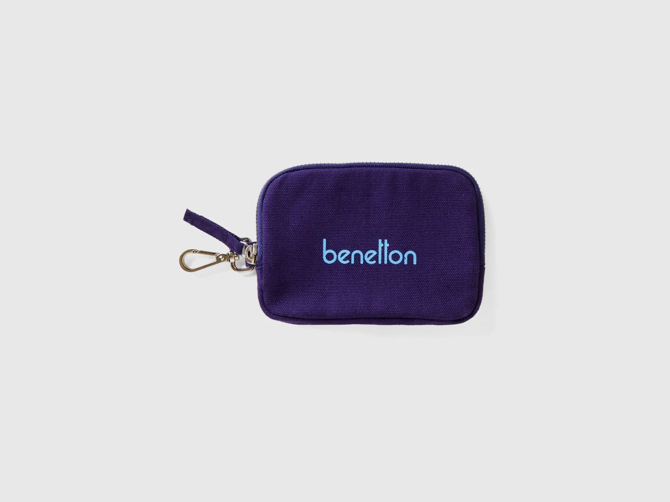 Blue keychain and coin purse
