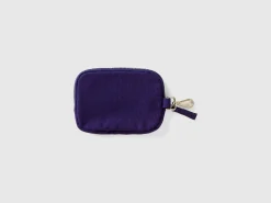 Blue keychain and coin purse