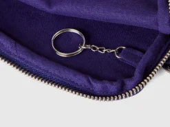 Blue keychain and coin purse