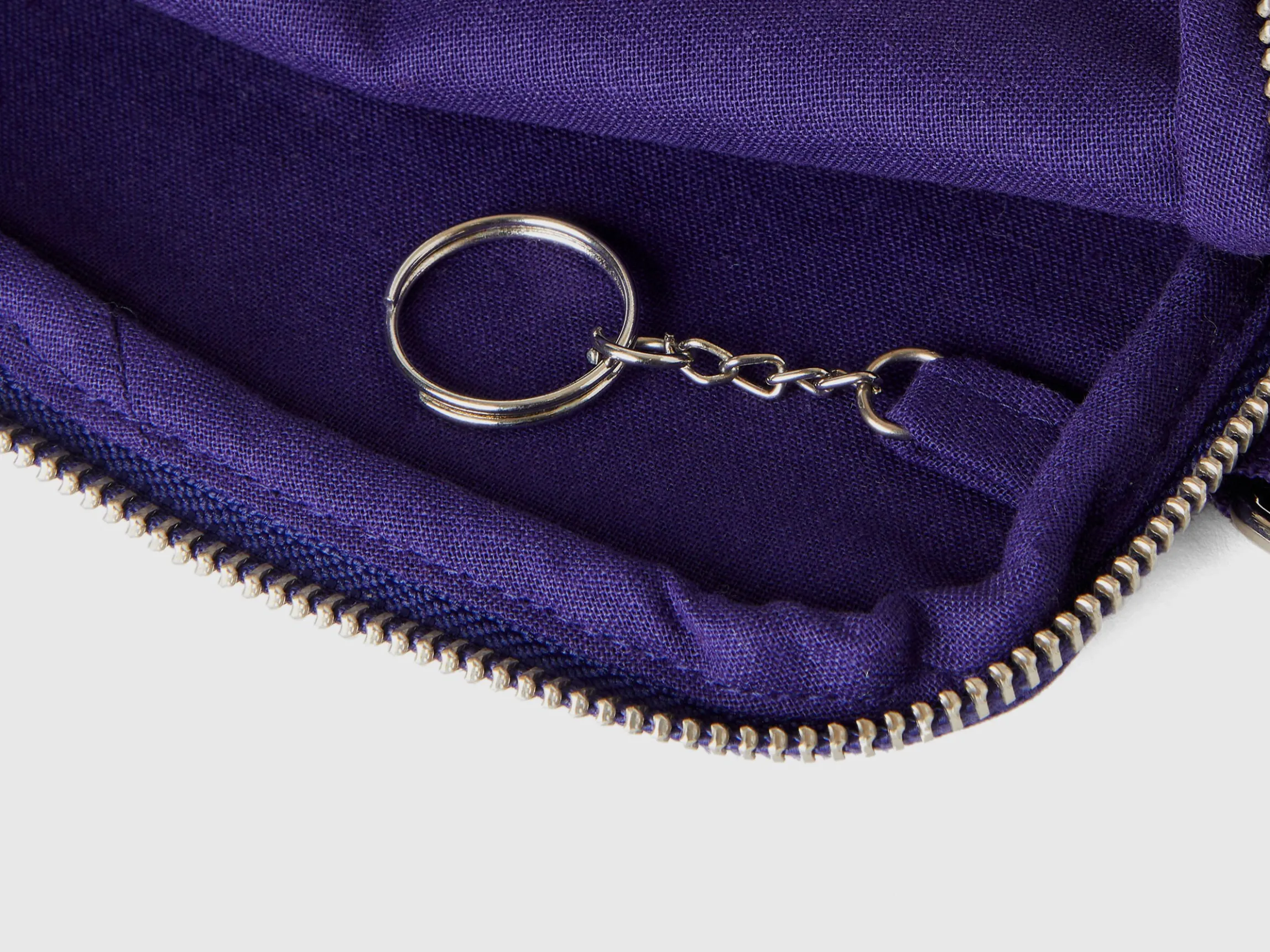 Blue keychain and coin purse