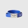 Blue thin belt