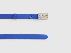 Blue thin belt
